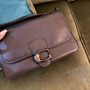 Coach Black Soft Tabby Leather Shoulder Bag